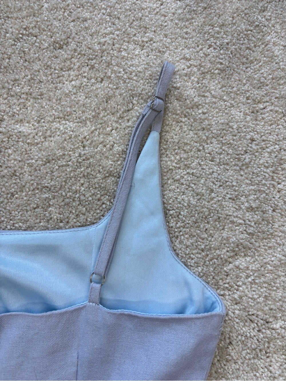 Princess Polly Light Blue Square Neck Wrap Mini Dress - Picture 10 of 10
